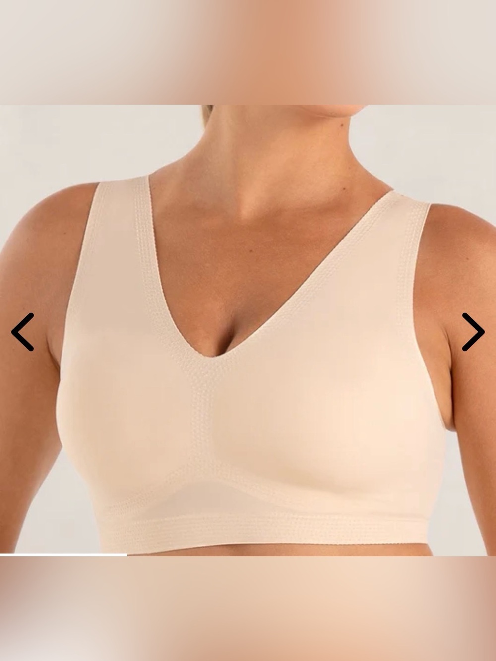 Truekind® Everyday Comfort V-Neck Bralette
